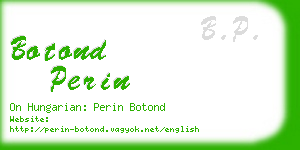 botond perin business card